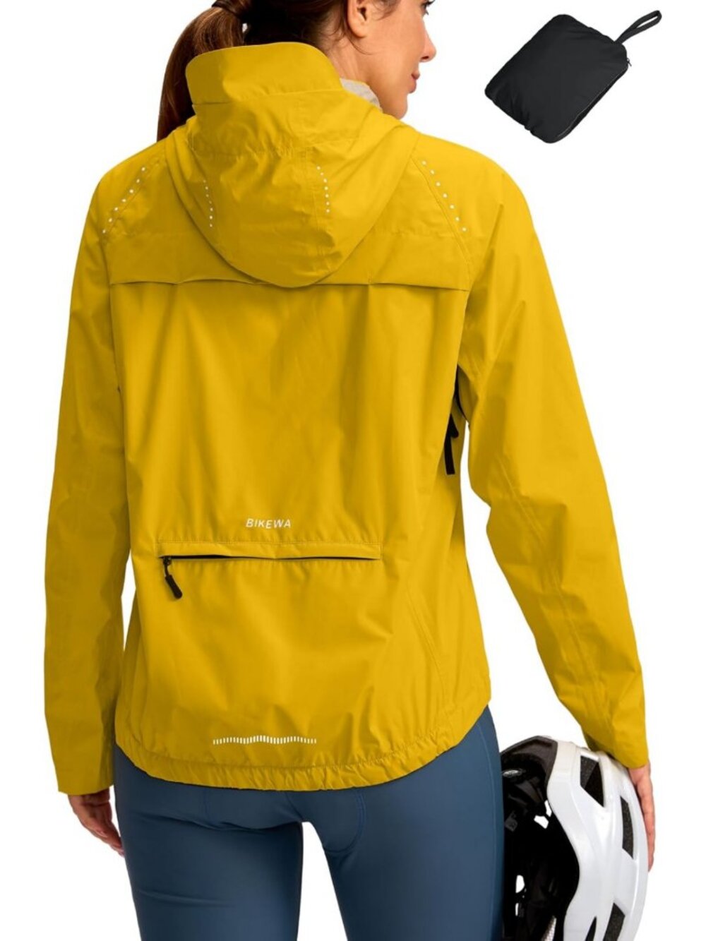 Lightweight Waterproof Cycling Rain Jacket | Windbreaker, Packable & Reflective